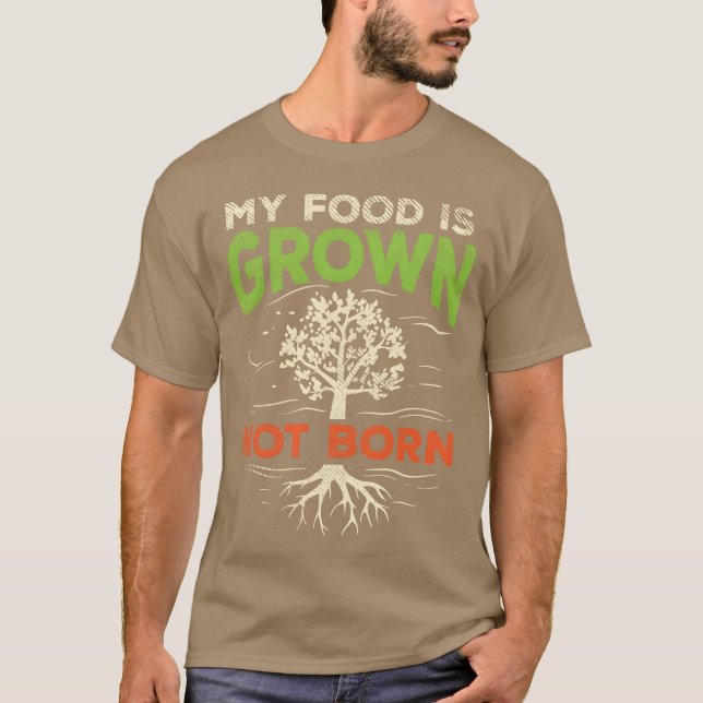 Camiseta Comida Vegana e Vegetariana à Base de Plantas Amig (Frente)