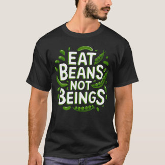 Camiseta comida vegana natureza plantas feijão engraçado