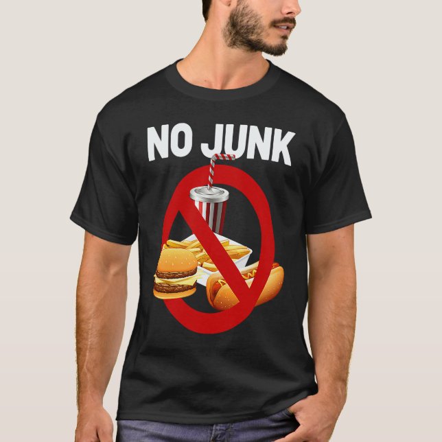 Camiseta Comida Vegana Saudável Sem Lixo (Frente)