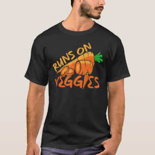 Camiseta Comida Vegetal Funciona Com Legumes Cenoura Seja V