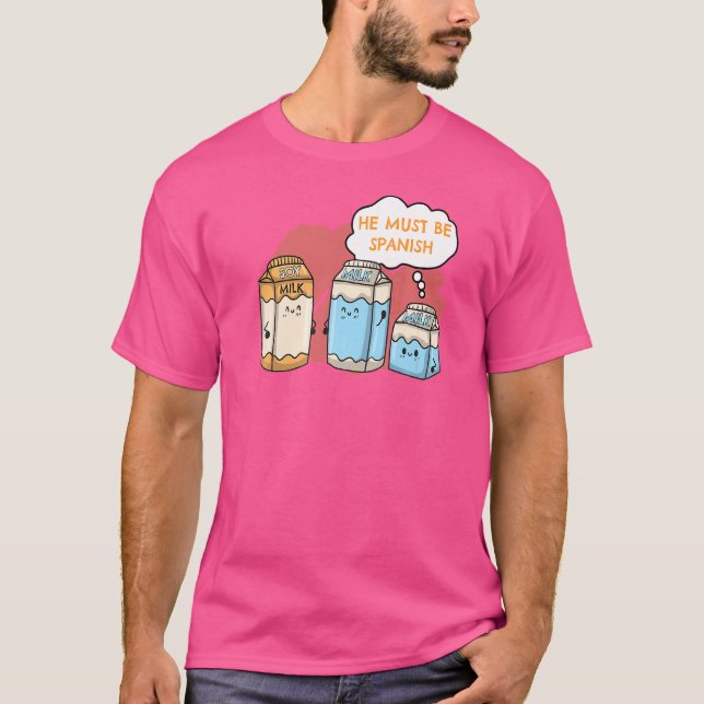 Camiseta Comida Vegetariana Vegana Leite de Soja Deve Ser S (Frente)