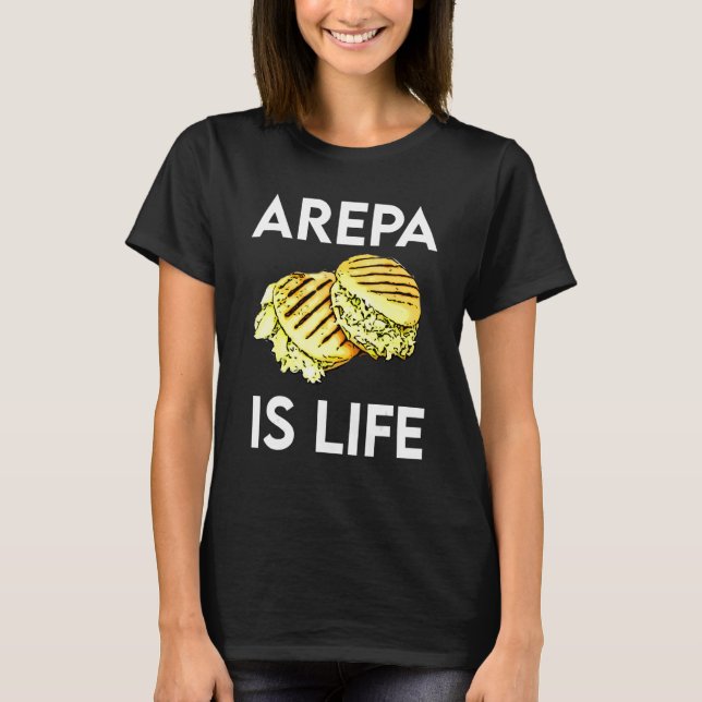 Camiseta Comida Venezuela Orgulho Comida Correspondente ao  (Frente)
