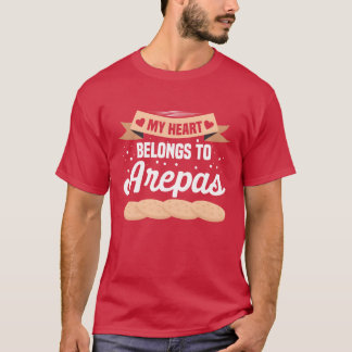 Camiseta Comida Venezuelana Arepas Comida Tradicional menin