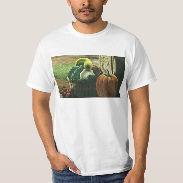 Camiseta Comidas, abóbora, abóbora, abóbora e maçãs (Frente)