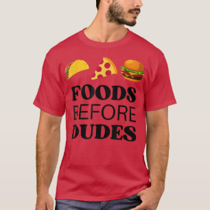 Camiseta Comidas Antes de Dudos (Taco, Pizza, Burger)