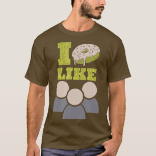 Camiseta Comidas Engraçadas, Eu Rosquinha Como Pessoas