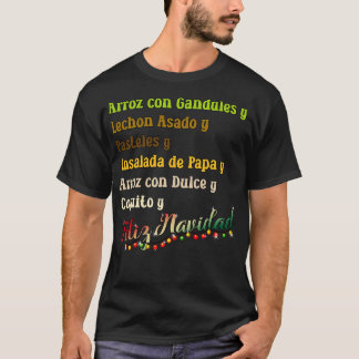 Camiseta Comidas favoritas do Feliz Navidad