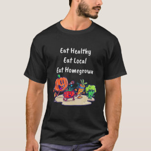 Camiseta Comidas Orgânicas Para Jardineiros Agricultura Loc