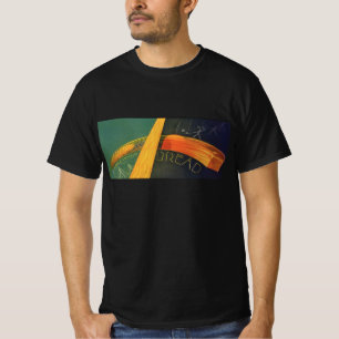 Camiseta Comidas Saudáveis, Pão De Trigo Com Grãos Inteiros