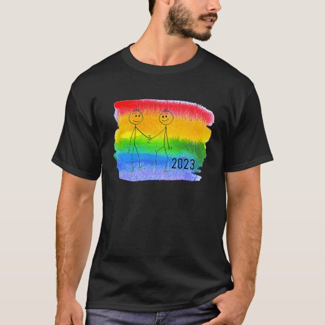 Camiseta Coming out 2023 for gay men Pride CSD homosexual L (Frente)