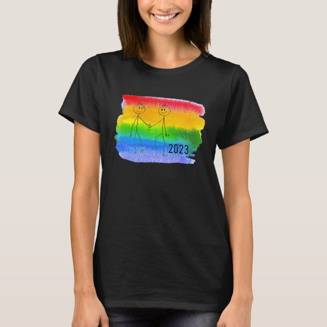 Camiseta Coming out 2023 for gay men Pride CSD homosexual L (Frente)
