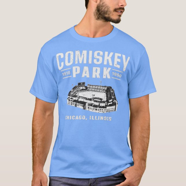 Camiseta Comiskey Park - Chicago, IL Retro Basebal (Frente)