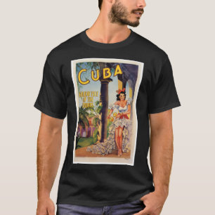 Camiseta Comissão de Turismo Cubana Vintage Trópicos Viagen