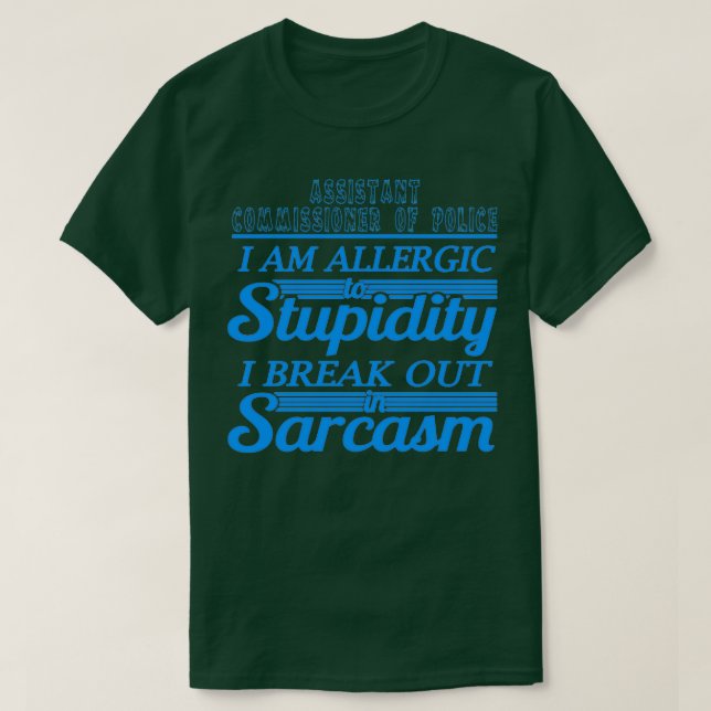 CAMISETA COMISSÁRIO ASSISTENTE DA POLÍCIA 2 (Frente do Design)