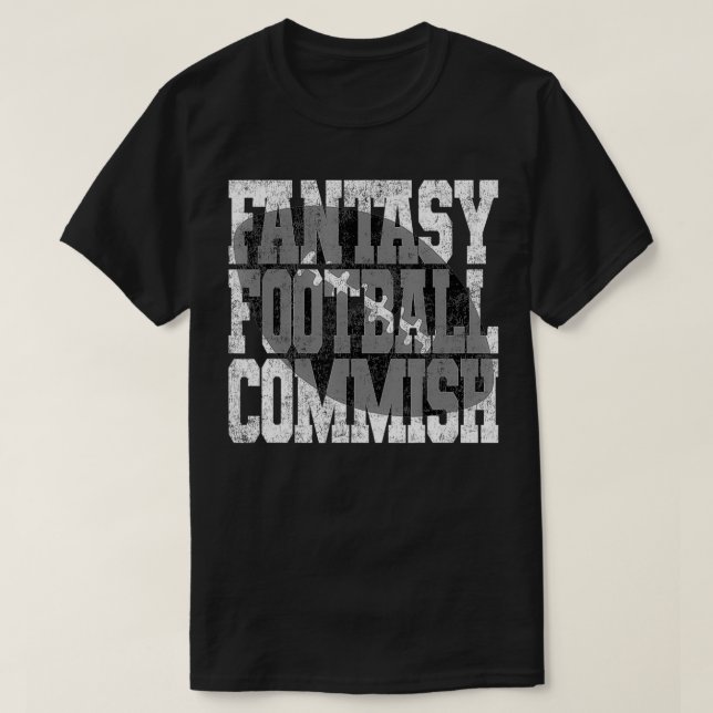 Camiseta Comissário da Liga FFL de Futebol da Fantasy (Frente do Design)