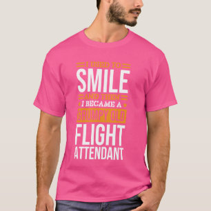 Camiseta Comissário de Bordo Eu Costumava Sorrir para Tripu