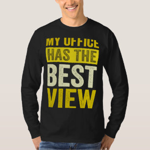 Camiseta Comissário de Bordo Piloto Meu Escritório Tem A Me