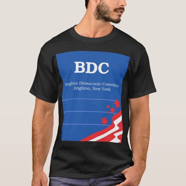 Camiseta Comitê Democrática de Brigghton (Frente)