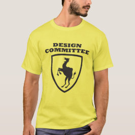 Camiseta Comitê design (fundo colorido claro)