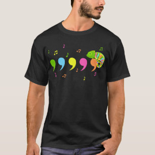 Camiseta Comma Chameleon Lizard Répteis