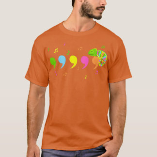 Camiseta Comma Chameleon Lizard Répteis
