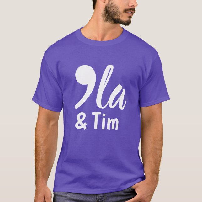 Camiseta Comma Kamala e Tim 2024 (Frente)