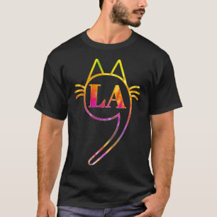 Camiseta Comma La Kamala Cat Tie Dye Retro Harris 2024 Wome