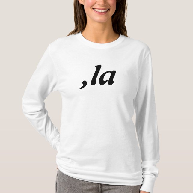 Camiseta Comma La Kamala Harris - design de texto personali (Frente)