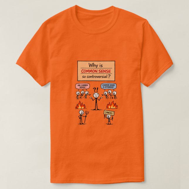 Camiseta Common Sense (4a) (Frente do Design)