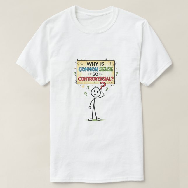 Camiseta Common Sense (5a) (Frente do Design)