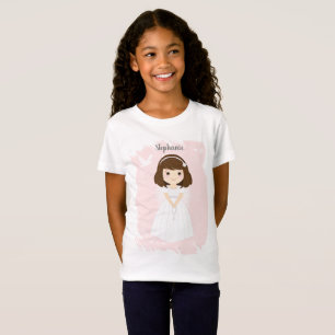 Camiseta Communion Dove Brunette Girl
