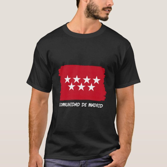 Camiseta Community Of Madrid Flag (Frente)