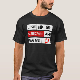 Camiseta Como 69 Inscrever-se e tocar-me
