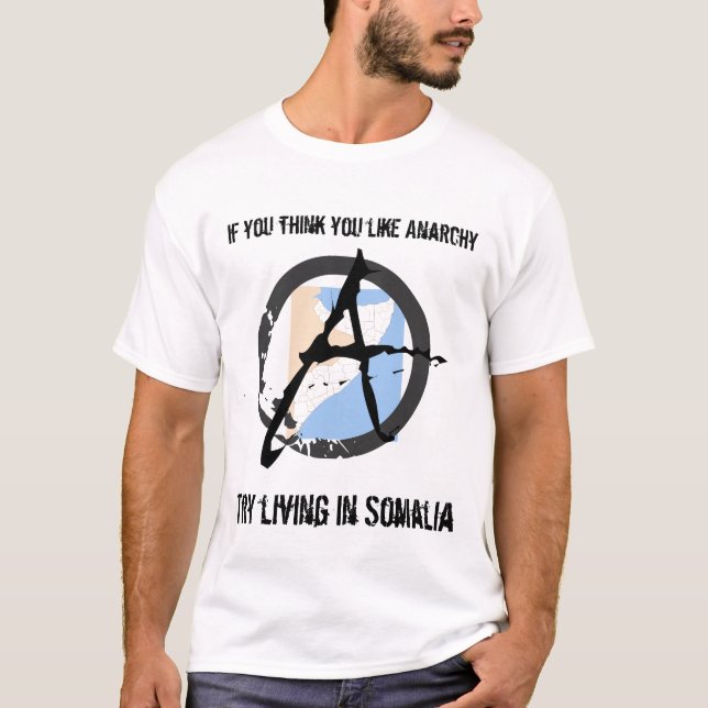 Camiseta Como a anarquia? Tentativa Somália (Frente)