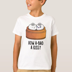 Camiseta Como A-bao Um Beijo Engraçado Dimsum Pun