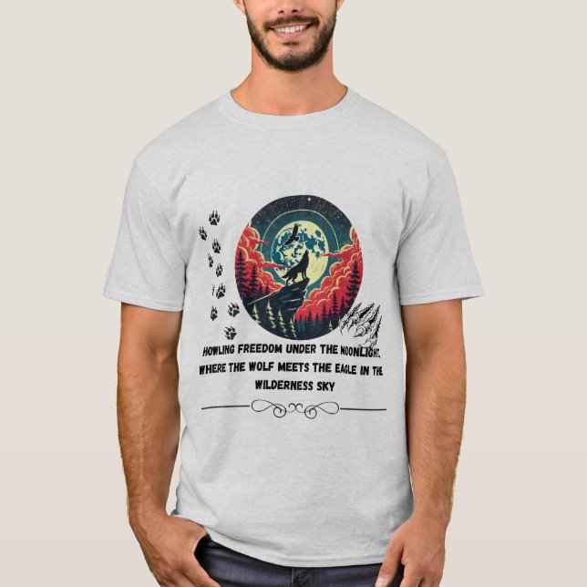 Camiseta Como a liberdade sob o luar (Frente)