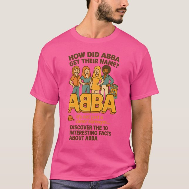 CAMISETA COMO ABBA OBTEVE O NOME DELES? (Frente)
