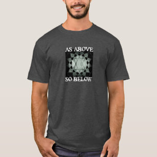 Camiseta Como Acima, Abaixo