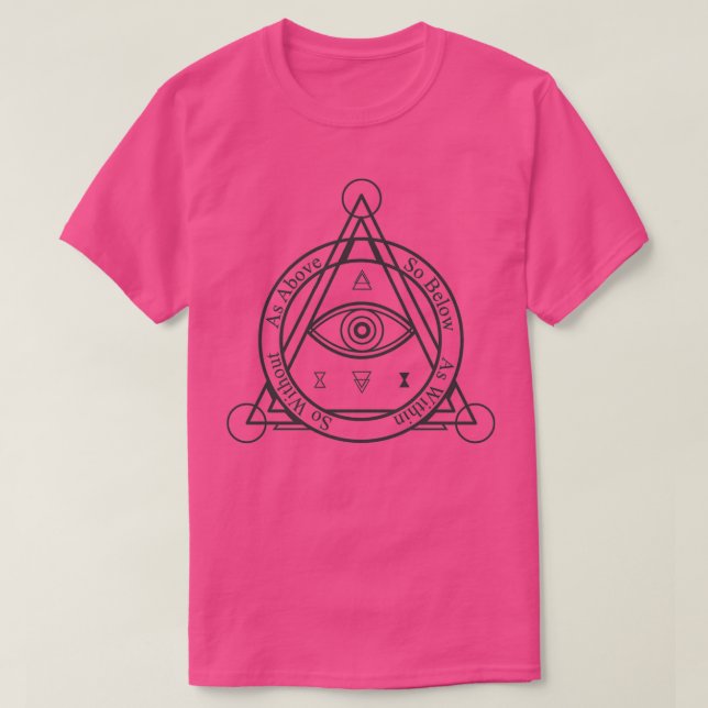 Camiseta Como Acima, Abaixo Como Dentro De Tão Leve (Frente do Design)