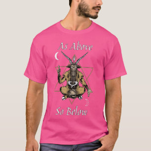 Camiseta Como Acima, Abaixo Do Quarto De Baphomet, A Alca H