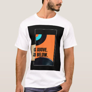 Camiseta Como Acima, Abaixo - Refletem Reflexões De T-Shirt