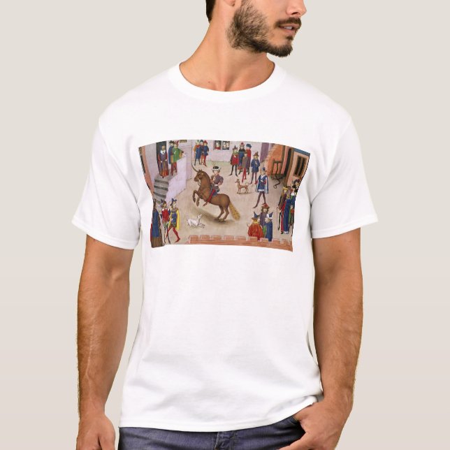 Camiseta Como Alexander o excelente montou Bucephalus (Frente)