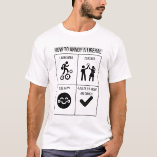 Camiseta Como Arruinar Um Teto Branco Liberal