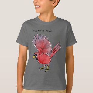 Camiseta Como as aves fazem o cardeal