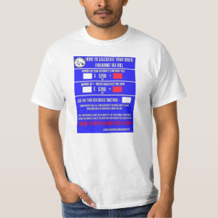 CAMISETA COMO CALCULAR A SUA PROPOSTA DE LEI DE IMPOSTO SOB