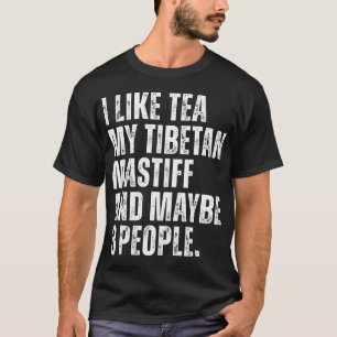 Camiseta Como Chá Meu Dono de Cachorro Mastim Tibetano Aman