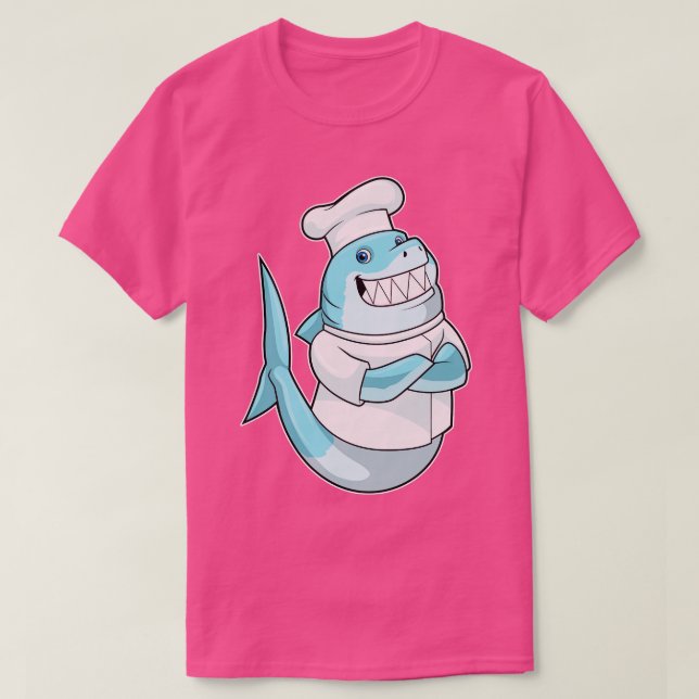 Camiseta como Chef com placa de Cozinhar (Frente do Design)