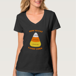 Camiseta Como Comer Halloween De Ódio De Milho Anti-Candi