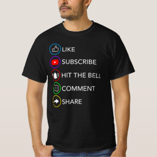 Camiseta Como Compartilhar Conteúdo de Vídeo de Comentár
