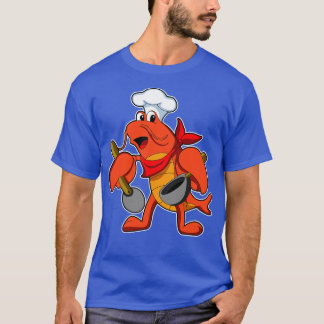 Camiseta como cozinheiro com colher de Wooden